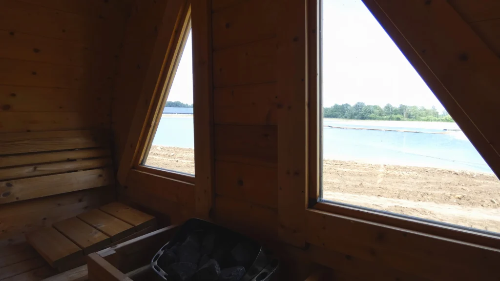 Die Sauna vom Ferienhaus am See 8